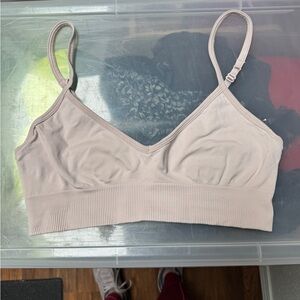 Unbranded Nude Seamless Bralette Top - Soft Support Camisole